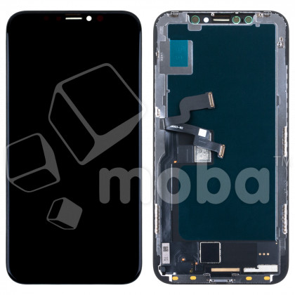 Дисплей для iPhone X в сборе с тачскрином Черный - (In-Cell)