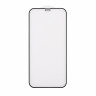 Защитное стекло "Матовое" для iPhone 12/12 Pro Черный (Закалённое, полное покрытие)