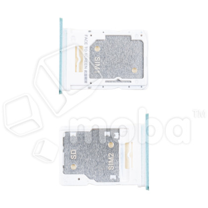 Держатель SIM для Xiaomi Redmi Note 14 4G (24117RN76O/24117RN76G) Голубой