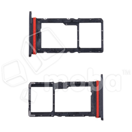 Держатель SIM для Huawei Honor X6c (NIC-LX1/NIC-LX2/NIC-LX3) Черный