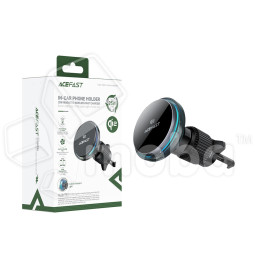 Автомобильный держатель Acefast D61 (с беспроводной зарядкой 25W, Qi2, магнитный, в дефлектор) Серый