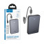 Внешний Аккумулятор (Power Bank) Hoco J170 10000 mAh (22.5W, 20W, PD, Type-C, кабель Type-C, LED дисплей) Серый