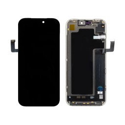 Дисплей для iPhone 17 Pro (A3523) в сборе с тачскрином Черный - (Soft OLED, Full HD, 120 Гц) (с верификацией = с привязкой без ошибки)