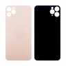 Задняя крышка для iPhone 11 Pro Max (A2218) Золото (стекло, широкий вырез под камеру, логотип)