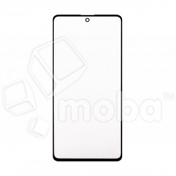 Стекло для переклейки Samsung Galaxy A71 (A715F) в сборе с OCA пленкой Черный - OR (Mitsubishi)