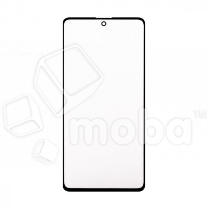 Стекло для переклейки Samsung Galaxy A71 (A715F) в сборе с OCA пленкой Черный - OR (Mitsubishi)