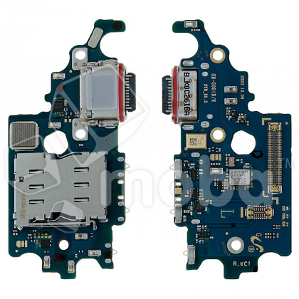Шлейф для Samsung Galaxy S21 (G991B/EU version) плата системный разъем/разъем SIM/микрофон