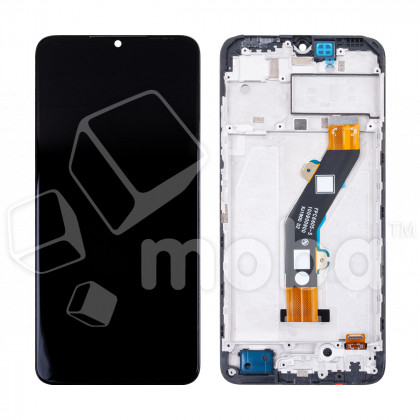 Дисплей для Tecno Spark 10 4G (KI5q) модуль с рамкой Черный - OR