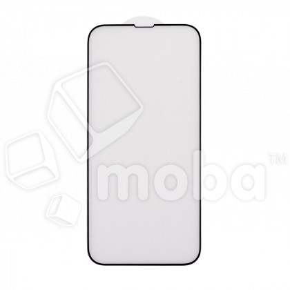 Защитное стекло "Матовое" для iPhone 13 Pro Max/14 Plus Черный (Закалённое, полное покрытие)