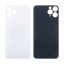 Задняя крышка для iPhone 11 Pro (A2215) Белый (стекло, широкий вырез под камеру, логотип)