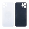 Задняя крышка для iPhone 11 Pro (A2215) Белый (стекло, широкий вырез под камеру, логотип)