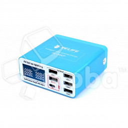 Зарядная станция Relife RL-304P (6 портов 4USB/1USB QC3.0/1Type-C PD, LCD)