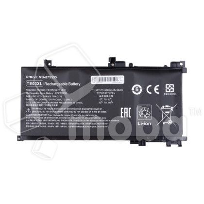 Аккумуляторная батарея для ноутбука HP Pavilion 15-BC (TE03XL) 3500 mAh