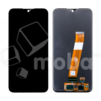 Дисплей для Samsung Galaxy A01/M01 (A015F/M015F) в сборе с тачскрином Черный (Широкий коннектор) - OR