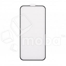 Защитное стекло "Матовое" для iPhone 13/13 Pro/14/16e Черный (Закалённое, полное покрытие)
