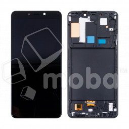Дисплей для Samsung Galaxy A9 2018 (A920F) модуль с рамкой Черный - (OLED)