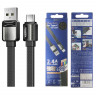 Кабель USB - Type-C Remax RC-154a (2.4A, плоский) Черный